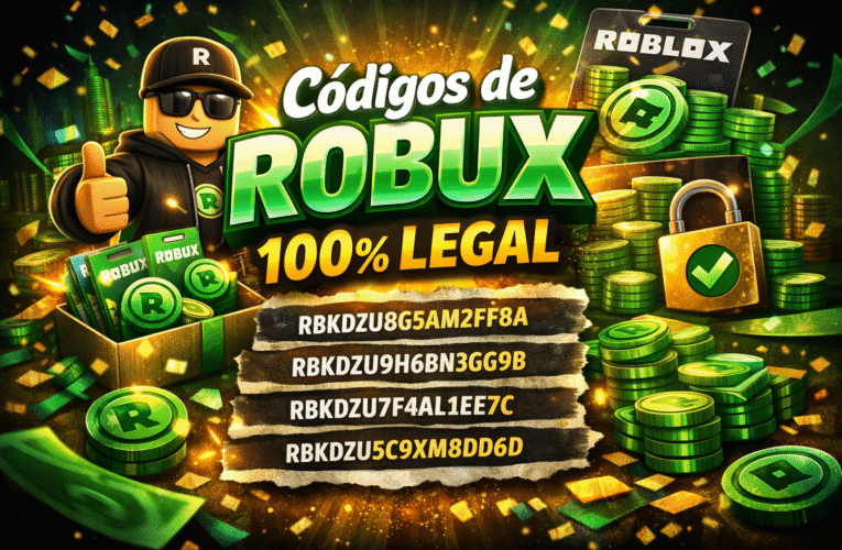 Códigos de Robux 100% Legal en Roblox
